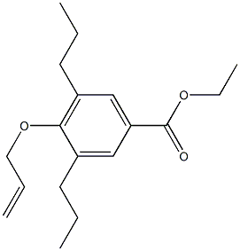 4-(Allyloxy)-3,5-dipropylbenzoic acid ethyl ester 구조식 이미지