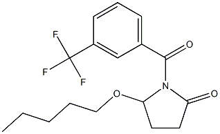 5-(Pentyloxy)-1-[3-(trifluoromethyl)benzoyl]pyrrolidin-2-one Structure