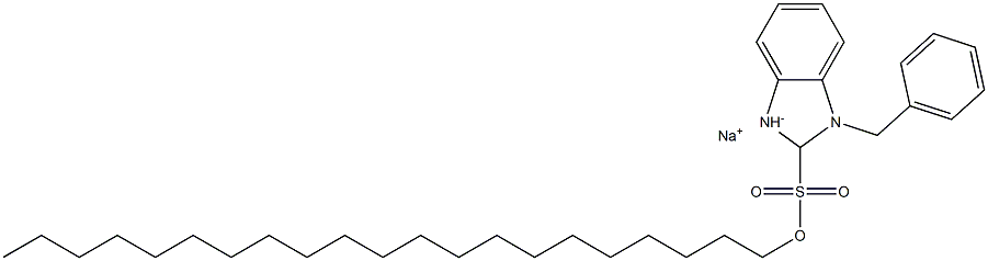 1-Benzyl-2,3-dihydro-2-henicosyl-1H-benzimidazole-2-sulfonic acid sodium salt Structure