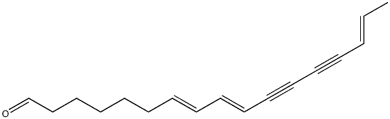 Heptadeca-7,9,15-triene-11,13-diynal Structure