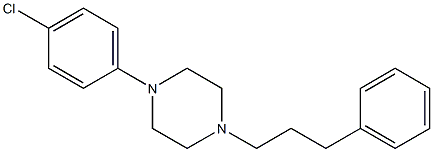 1-(4-Chlorophenyl)-4-(3-phenylpropyl)piperazine Structure