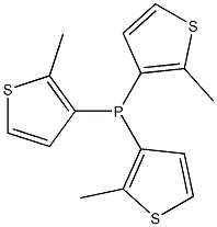 Tris(2-methylthiophen-3-yl)phosphine Structure