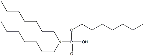 N,N-Diheptylamidophosphoric acid hydrogen heptyl ester 구조식 이미지