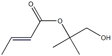 (E)-2-Butenoic acid 2-hydroxy-1,1-dimethylethyl ester 구조식 이미지