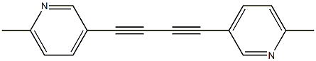 1,4-Bis(6-methyl-3-pyridinyl)-1,3-butadiyne Structure