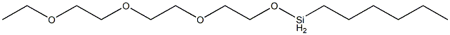 Hexyl[2-[2-(2-ethoxyethoxy)ethoxy]ethoxy]silane Structure