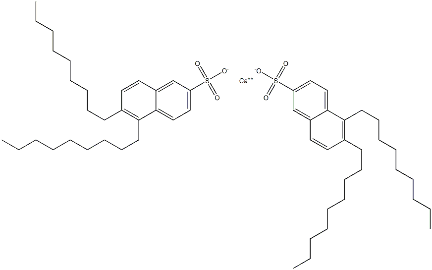Bis(5,6-dinonyl-2-naphthalenesulfonic acid)calcium salt 구조식 이미지