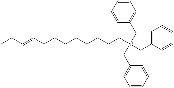 (9-Dodecenyl)tribenzylaminium Structure