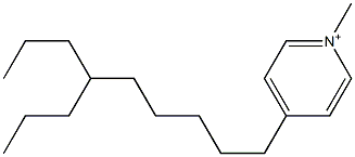 1-Methyl-4-(6-propylnonyl)pyridinium 구조식 이미지