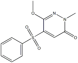 6-Methoxy-2-methyl-5-(phenylsulfonyl)pyridazin-3(2H)-one Structure