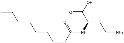 [R,(+)]-4-Amino-2-nonanoylaminobutyric acid Structure