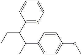 2-(4-Methoxyphenyl)-3-(2-pyridyl)pentane 구조식 이미지