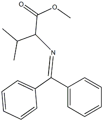2-[(Diphenylmethylene)amino]-2-isopropylacetic acid methyl ester Structure