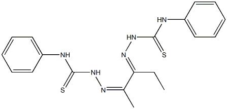 1,1'-(Pentane-2,3-diylidene)bis(4-phenylthiosemicarbazide) 구조식 이미지