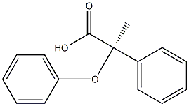 [R,(-)]-2-Phenoxy-2-phenylpropionic acid Structure