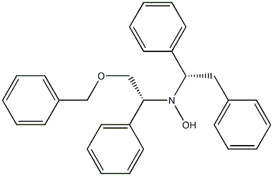 N-[(R)-2-Benzyloxy-1-phenylethyl]-N-[(S)-1,2-diphenylethyl]hydroxylamine Structure