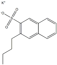 3-Butyl-2-naphthalenesulfonic acid potassium salt Structure