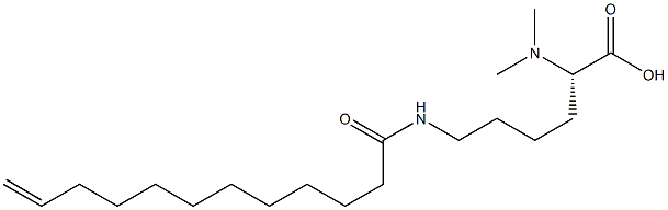 N6-(11-Dodecenoyl)-N2,N2-dimethyllysine 구조식 이미지