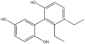 5',6'-Diethyl-1,1'-biphenyl-2,2',5-triol 구조식 이미지