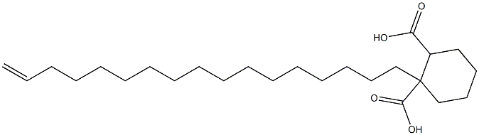 Cyclohexane-1,2-dicarboxylic acid hydrogen 1-(16-heptadecenyl) ester Structure