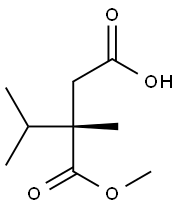 [S,(+)]-2-(1-Methylethyl)-2-methylsuccinic acid 1-methyl ester Structure