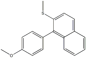 1-(4-Methoxyphenyl)-2-(methylthio)naphthalene Structure