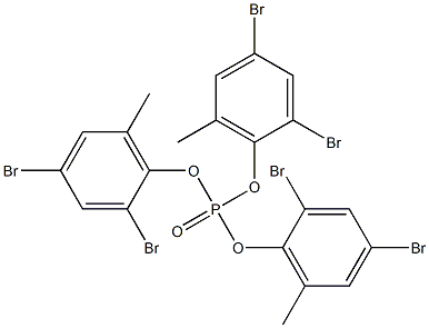 Phosphoric acid tris(2,4-dibromo-6-methylphenyl) ester 구조식 이미지