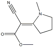 Cyano(1-methylpyrrolidin-2-ylidene)acetic acid methyl ester 구조식 이미지