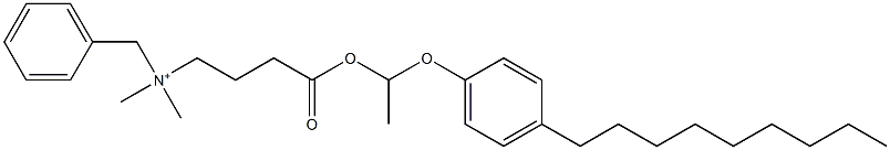 N,N-Dimethyl-N-benzyl-N-[3-[[1-(4-nonylphenyloxy)ethyl]oxycarbonyl]propyl]aminium Structure