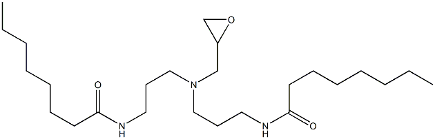 N,N'-[(Oxiran-2-ylmethylimino)bis(3,1-propanediyl)]bis(octanamide) 구조식 이미지