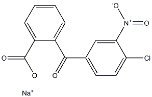 o-(4-Chloro-3-nitrobenzoyl)benzoic acid sodium salt Structure