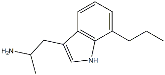 3-(2-Aminopropyl)-7-propyl-1H-indole 구조식 이미지