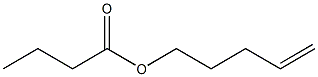 Butyric acid 4-pentenyl ester Structure