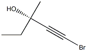 [S,(-)]-1-Bromo-3-methyl-1-pentyne-3-ol Structure