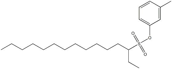 3-Pentadecanesulfonic acid 3-methylphenyl ester 구조식 이미지