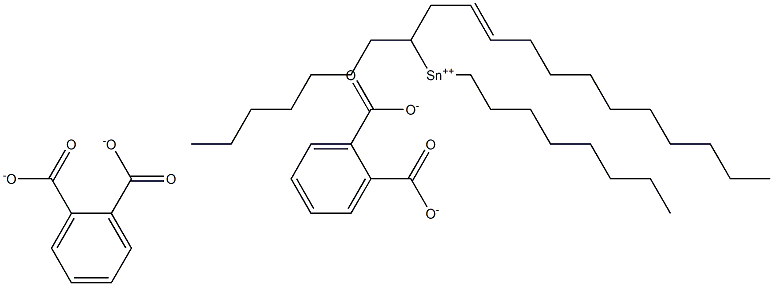 Bis[phthalic acid 1-(2-dodecenyl)]dioctyltin(IV) salt Structure