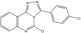 3-(4-Chlorophenyl)-5-chloro-1,2,4-triazolo[4,3-c]quinazoline Structure