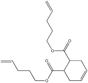 4-Cyclohexene-1,2-dicarboxylic acid bis(4-pentenyl) ester 구조식 이미지