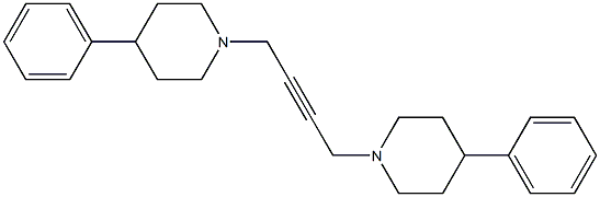 1,1'-(2-Butyne-1,4-diyl)bis(4-phenylpiperidine) Structure