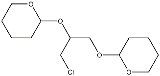 2,2'-[(3-Chloropropane-1,2-diyl)bisoxy]bis(tetrahydro-2H-pyran) 구조식 이미지