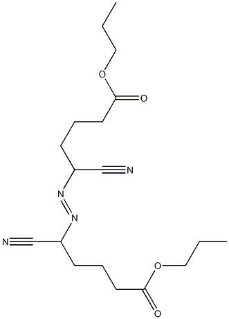 5,5'-Azobis(5-cyanovaleric acid)dipropyl ester Structure