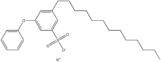 3-Phenoxy-5-tridecylbenzenesulfonic acid potassium salt 구조식 이미지