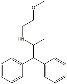 1-Methyl-N-(2-methoxyethyl)-2,2-diphenylethan-1-amine 구조식 이미지