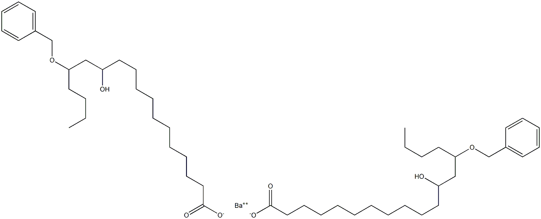 Bis(14-benzyloxy-12-hydroxystearic acid)barium salt 구조식 이미지