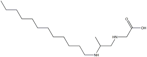 N-[2-(Dodecylamino)propyl]aminoacetic acid 구조식 이미지