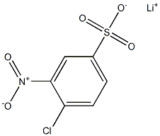 4-Chloro-3-nitrobenzenesulfonic acid lithium salt Structure