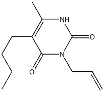 3-Allyl-5-butyl-6-methyluracil 구조식 이미지