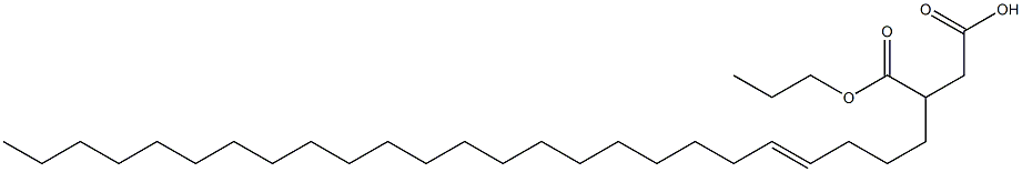 3-(4-Pentacosenyl)succinic acid 1-hydrogen 4-propyl ester 구조식 이미지