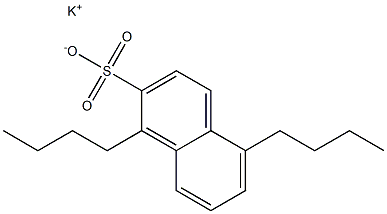1,5-Dibutyl-2-naphthalenesulfonic acid potassium salt Structure