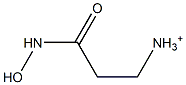 3-Hydroxyamino-3-oxopropan-1-aminium Structure